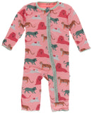KicKee Pants Strawberry Big Cats Muffin Ruffle Coverall with Zipper, KicKee Pants, CM22, Coverall, Coverall with Zipper, KicKee, KicKee Pants, KicKee Pants Coverall, KicKee Pants Coverall wit