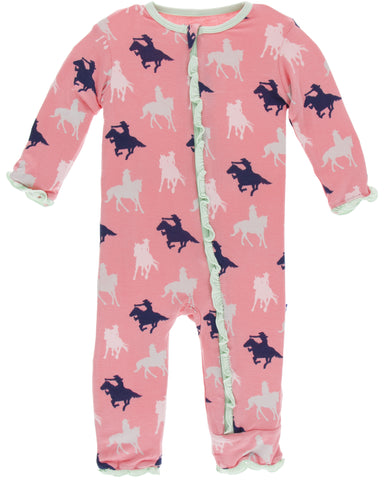 KicKee Pants Strawberry Cowgirl Muffin Ruffle Coverall with Zipper, KicKee Pants, Black Friday, CM22, Coverall, Coverall with Zipper, Cyber Monday, Els PW 8258, End of Year, End of Year Sale,