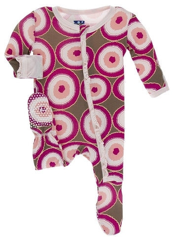 KicKee Pants Falcon Agate Slices Classic Ruffle Footie with Zipper, KicKee Pants, Black Friday, Blush Rainbow, cf-size-3-6-months, cf-type-classic-ruffle-footie, cf-vendor-kickee-pants, Class