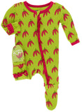 KicKee Pants Meadow Chili Pepper Layette Classic Ruffle Footie with Zipper, KicKee Pants, Black Friday, Chili Pepper, Classic Ruffle Footie with Zipper, CM22, Cyber Monday, Els PW 5060, Els P