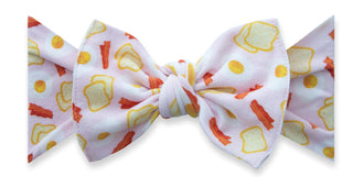 Baby Bling Good Mornin' Printed Knot Headband, Baby Bling, Baby Baby Bling Headbands, Baby Bling, Baby bling Breakfast, Baby bLing Eggs and Bacon, Baby Bling Good Mornin', Baby Bling Good Mor