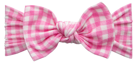 Baby Bling Pink Check Printed Knot Headband, Baby Bling, Baby Baby Bling Headbands, Baby Bling, Baby Bling Bows, Baby bling Gingham Headband, Baby Bling Headband, Baby Bling Pink Check Headba