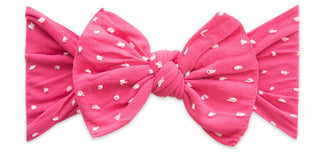 Baby Bling Hot Pink Shabby Dot Patterned Knot Headband, Baby Bling, Baby Bling, Baby Bling Bows, Baby Bling Fall 2019 Release, Baby Bling headband, Baby Bling Headbands, Baby Bling Hot Pink D