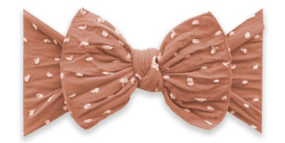 Baby Bling Rose Gold Shabby Dot Patterned Knot Headband, Baby Bling, Baby Bling, Baby Bling Bows, Baby Bling Fall 2019 Release, Baby Bling Headband, Baby Bling Patterned Knot Headband, Baby B