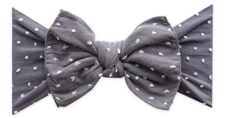 Baby Bling Storm Shabby Dot Patterned Knot Headband, Baby Bling, Baby Bling, Baby Bling Bows, Baby Bling Fall 2019 Release, Baby Bling Headband, Baby Bling Patterned Knot Headband, Baby Bling