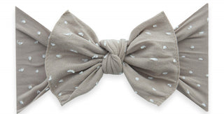Baby Bling Taupe Shabby Dot Patterned Knot Headband, Baby Bling, Baby Bling, Baby Bling Bows, Baby Bling Fall 2019 Release, Baby Bling Headband, Baby Bling Patterned Knot Headband, Baby Bling