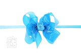 Large Waterproof Double Knot Hair Bow on Headband, Beyond Creations, Alligator Clip Hair Bow, Beyond Creations, Bow, cf-size-apple-green, cf-size-aqua, cf-size-aquamarine, cf-size-black, cf-s