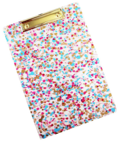 Packed Party Confetti Clip Board, Packed Party, Back to School, Confetti, Packed Party, Packed Party Clipboard, Packed Party Confetti, Tween, Tween Gift, Tween Gifts, Clip Board - Basically B