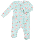 Angel Dear Petite Rose Ruffle Front Zipper Footie, Angel Dear, angel Dear, Angel dear Footie, Angel Dear Petite Rose, Angel Dear Petite Rose Ruffle Front Zipper Footie, Angel Dear Ruffle Foot