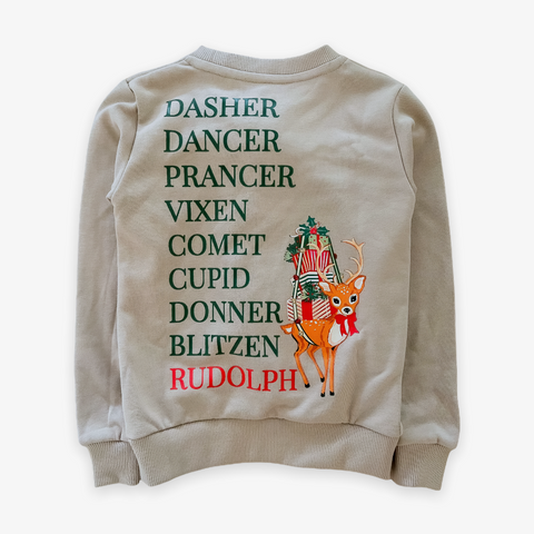 Velvet Fawn Gangs All Deer Classic Pullover in Sand - Adult, Velvet Fawn, All Things Holiday, Christmas, Christmas Clothing, Christmas Shirt, Christmas Sweatshirt, CM22, Gangs All Deer Classi