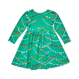 Pink Chicken Organic Cotton Steph Dress - Holiday Garland, Pink Chicken, All Things Holiday, Christmas, Christmas Dress, Holiday, Jolly Holiday Sale, Pink Chicken Christmas, Pink Chicken Dres