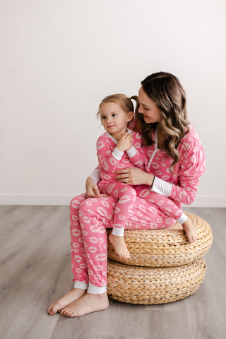 Little Sleepies Pink Kisses Two-Piece Women's Bamboo Pajama Set, Little Sleepies, CM22, Little Sleepies Pink Kisses, Little Sleepies Pink Kisses Two-Piece Women's Bamboo Pajama Set, Little Sl