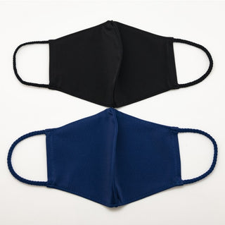 Pom Masks by Pomchies - Solid Black / Solid Navy, Pomchies, Els PW 11399, Face Mask, Face Mask by Pomchies, Face Mask by Pomchies - Solid Black / Solid Navy, Face Mask for Adults, Face Mask P