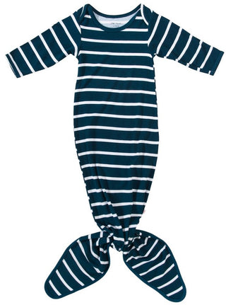 Posh Peanut Blue & White Stripe Knotted Gown, Posh Peanut, Anchor Stripe, Baby, Baby Shower Boy, Blue & White Stripe, Infant, Knotted Gown, Posh PEanut, Posh Peanut Blue & White Stripe Knotte