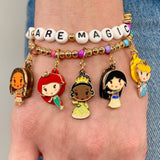 Charm It! Gold Princess Stretch Bead Bracelet Set, Charm It!, Bracelet, cf-type-bracelets, cf-vendor-charm-it, Charm Bracelet, Charm It Disney, Charm It!, Charm It! Bracelet, Charm It! Gold P