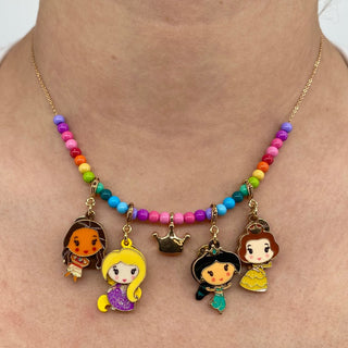 Charm It! Gold Princess Bead Necklace, Charm It!, cf-type-necklaces, cf-vendor-charm-it, Charm It Disney, Charm It!, Charm It! Gold Princess Bead Necklace, Charm It! Necklace, Disney, Disney 