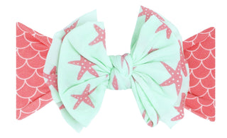 Baby Bling Coral Mermaid Printed FAB-BOW-LOUS Headband, Baby Bling, Babby Bling headband, Baby Bling, Baby Bling Coral Mermaid, Baby Bling Coral Mermaid Printed FAB-BOW-LOUS Headband, Baby Bl