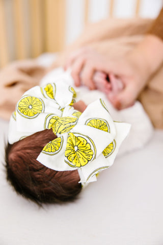 Baby Bling Fresh Squeeze Printed FAB-BOW-LOUS Headband, Baby Bling, Babby Bling headband, Baby Bling, Baby Bling Fresh Squeeze, Baby Bling Fresh Squeeze Printed FAB-BOW-LOUS Headband, Baby Bl