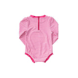 Prodoh L/S Rashguard Swimsuit in Sangria Stripe, Prodoh, Baby Rashguard, Bathing Suit, cf-size-12-month, cf-size-18-month, cf-size-24-month, cf-size-6-month, cf-type-swimwear, cf-vendor-prodo