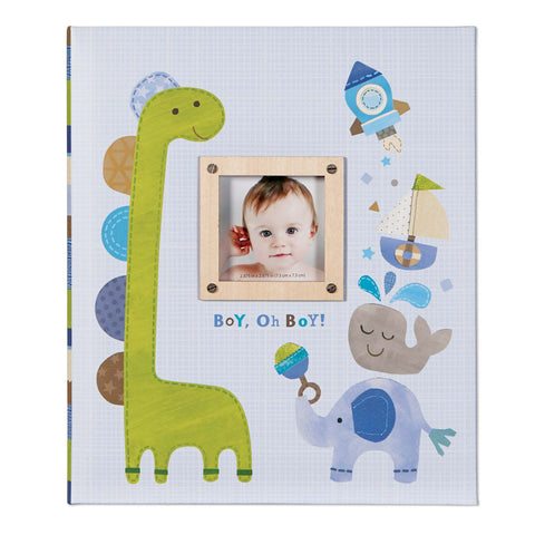 Boy Oh Boy Baby Memory Book, C.R. Gibson, Baby Book, Baby Boy Memory Book, Baby Boy Photo Album, Baby Memory Book, Baby Photo Book, Baby Shower, Baby Shower Gift, Boy Oh Boy Baby Memory Book,