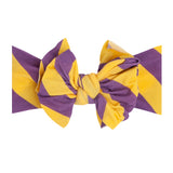 Baby Bling Purple / Gold Printed FAB-BOW-LOUS, Baby Bling, Baby Bling, Baby Bling Bows, Baby Bling FAB, Baby Bling FAB-BOW-LOUS, Baby Bling Fabbowlous, Baby Bling Pep Rally Collection, Baby B