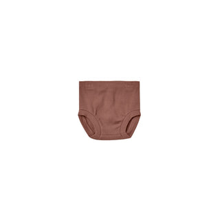 Quincy Mae Ribbed Bloomer - Pecan, Quincy Mae, Pecan, Quincy Mae AW22, Quincy Mae Ribbed Bloomer, Baby & Toddler Diaper Covers - Basically Bows & Bowties