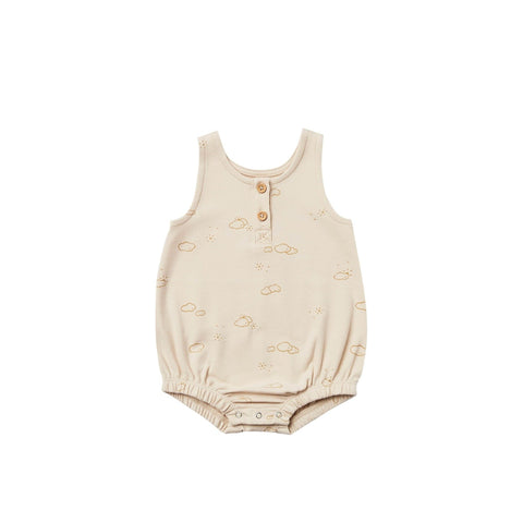 Quincy Mae Sleeveless Bubble Romper - Natural, Quincy Mae, cf-size-12-18-months, cf-type-romper, cf-vendor-quincy-mae, Gender Neutral, Gender Neutral Baby Gift, Gender Neutral Unisex, Quincy 