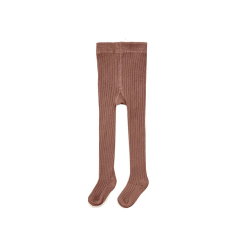 Quincy Mae Ribbed Tights - Pecan, Quincy Mae, cf-size-12-24-months, cf-size-6-12-months, cf-type-baby-&-toddler-socks-&-tights, cf-vendor-quincy-mae, Pecan, Quincy Mae, Quincy Mae AW22, Quinc