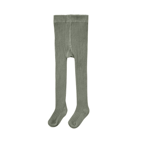 Quincy Mae Ribbed Tights - Basil, Quincy Mae, Quicny Mae Tights, Quincy Mae, Quincy Mae AW21, Quincy Mae Basil, Ribbed Tights, Tights, Socks - Basically Bows & Bowties