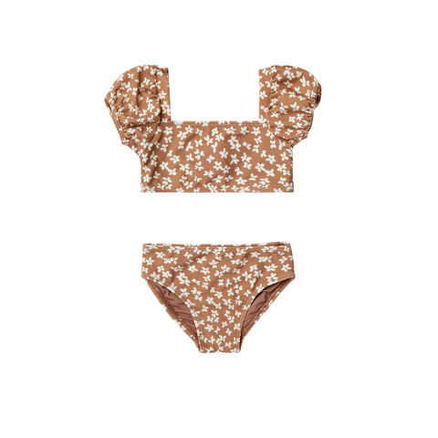 Quincy Mae Zippy Two Piece - Summer Bloom, Quincy Mae, Bikini, Quincy Mae SS23, Quincy Mae Swim, Quincy Mae Swimwear, Quincy Mae Zippy Two Piece, Summer Bloom, Two Piece, 2pc Bathing Suit - B