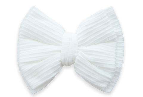 Baby Bling White Ribbed Classic Clip, Baby Bling, Baby Baby Bling Headbands, Baby Bling, Baby Bling Clippie, Baby Bling Fall 2020, Baby Bling Fall 2020 Collection, Baby Bling Ribbed Classic C
