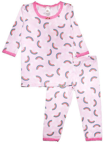 Esme Shimmer Rainbow 3/4 Sleeve Top & Legging Set, Esme, Esme, esme pajama set, Esme Pajamas, Esme Rainbow, Esme Shimmer, Esme Shimmer Pajama Set, Esme Shimmer Rainbow, Esme Shimmer Rainbow 3