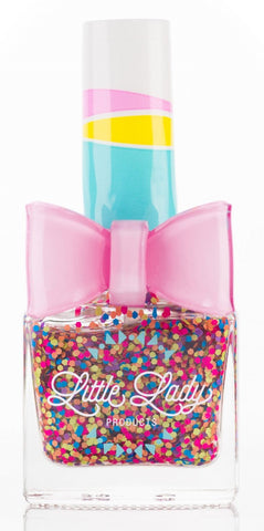 Rainbow Bubbles Glitter Scented Nail Polish, Little Lady Products, cf-type-nail-polish, cf-vendor-little-lady-products, EB Girls, Glitter Nail Polish, Kids Nail Polish, Little Lady Glitter Na
