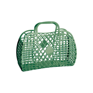 Sun Jellies Small Retro Basket - Olive, Sun Jellies, Jelly Bag, Sun Jellies, Sun Jellies Bag, Sun Jellies Olive, Sun Jellies Olive Small Retro Basket, Sun Jellies Retro Basket, Sun Jellies Sm