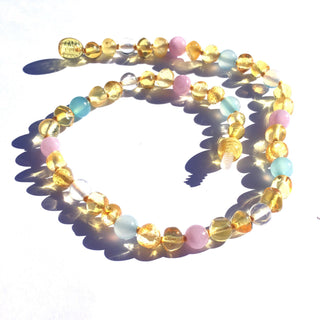 Amber Goose Gemstone & Amber Necklace - Wild Lemon, Momma Goose, Amber Beads, Amber Goose Gemstone & Amber Necklace, Amber Goose Gemstone Baltic Amber Necklace, Amber Goose Necklace, Amber Go