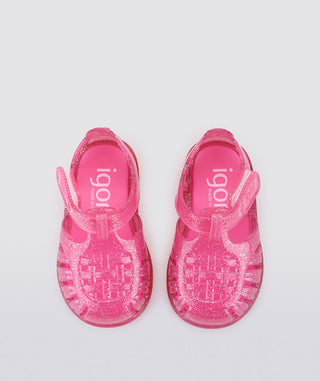 Igor Tobby Gloss in Fuchsia Glitter, Igor, cf-size-us-10-eu27-toddler, cf-size-us-11-eu28-little-kid, cf-size-us-3-eu19-infant, cf-size-us-4-eu20-toddler, cf-size-us-5-eu21-toddler, cf-size-u