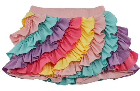 Lemon Loves Lime Rainbow Ruffle Skort, Lemon Loves Lime, Els PW 5060, JAN23, Lemon Loves Lime, Lemon Loves Lime Rainbow Ruffle Skort, Lemon Loves Lime Ruffle Skort, Lemon Loves Lime Short, Le