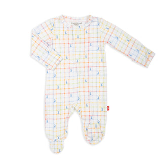 Magnetic Me Hopscotch Modal Magnetic Footie, Magnificent Baby, Baby Shower, Baby Shower Gift, Bunny, cf-size-0-3-months, cf-size-3-6-months, cf-size-6-9-months, cf-size-newborn, cf-size-preem