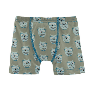 KicKee Pants Silver Sage Wise Owls Boys Boxer Brief, KicKee Pants, Boxer Brief, Boxer Briefs, CM22, Els PW 8598, KicKee, KicKee Boxer Brief, KicKee Pants, KicKee Pants Boxer Briefs, KicKee Pa