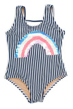 Shade Critters Flip Sequin Rainbow Stripe One Piece, Shade Critters, Bathing Suit, Els PW 5060, Flip Sequin Bathing Suit, Flip Sequin Swimwear, flip sequins, Girls Swimwear, One Piece Swimsui