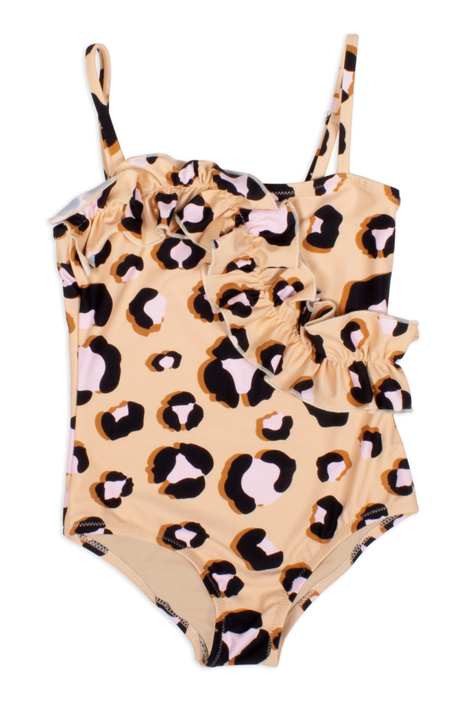 Shade Critters Leopard Ruffle 1pc Swimsuit Basically Bows & Bowties