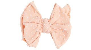 Baby Bling Tropical Peach Dot SHAB-BOW-LOUS Clip, Baby Bling, Baby Baby Bling Headbands, Baby Bling, Baby Bling FAB Clip, Baby Bling FAB-BOW-LOUS, Baby Bling Headband, Baby Bling Headbands, B