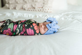 Baby Bling Periwinkle Dot SHAB-BOW-LOUS Headband, Baby Bling, Baby Baby Bling Headbands, Baby Bling, Baby Bling Headband, Baby Bling Headbands, Baby Bling Periwinkle Dot, Baby Bling Periwinkl