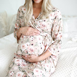 Posh Peanut Sienna Floral Mommy Robe, Posh Peanut, Maternity Robe, Mommy Robe, Nursing Robe, Posh Peanut, Posh PEanut Mommy Robe, Posh Peanut Robe, Posh Peanut Sienna Floral, Posh Peanut Sien