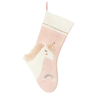 Mon Ami Pink Linen Unicorn Stocking, Mon Ami, All Things Holiday, Christmas, Christmas Stocking, Mon Ami, Mon Ami Christmas, Mon Ami Designs, Mon Ami Stocking, Mon Ami Unicorn, Stocking, Unic