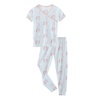 KicKee Pants Fresh Air Ballet S/S Kimono Pajama Set, KicKee Pants, CM22, KicKee, KicKee Pants, KicKee Pants Fresh Air Ballet, KicKee Pants Fresh Air Ballet S/S Kimono Pajama Set, KicKEe Pants
