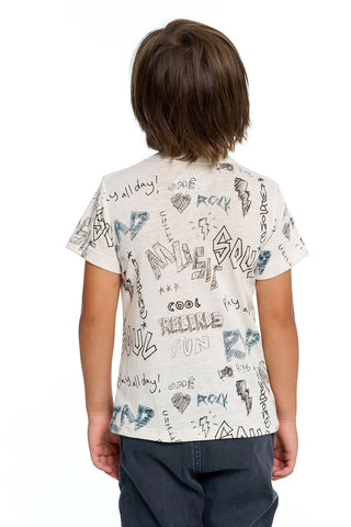 Chaser Scribble Mash Up S/S Tee, Chaser, cf-size-10, cf-size-12, cf-size-4, cf-size-5, cf-size-7, cf-type-shirt, cf-vendor-chaser, Chaser, Chaser Boys Tee, Chaser Scribble Mash Up S/S Tee, Ch