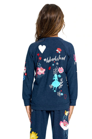 Chaser + Disney Alice in Wonderland Mash Up Pullover, Chaser, Alice in Wonderland, cf-size-14, cf-type-pullover, cf-vendor-chaser, Chaser, Chaser + Disney Alice in Wonderland, Chaser + Disney