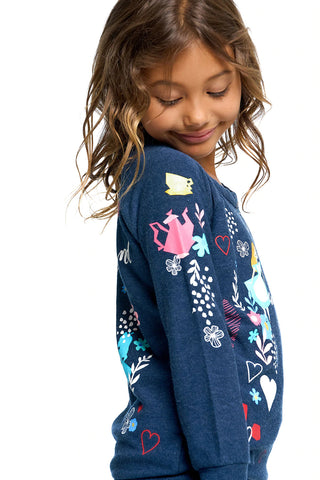 Chaser + Disney Alice in Wonderland Mash Up Pullover, Chaser, Alice in Wonderland, cf-size-14, cf-type-pullover, cf-vendor-chaser, Chaser, Chaser + Disney Alice in Wonderland, Chaser + Disney