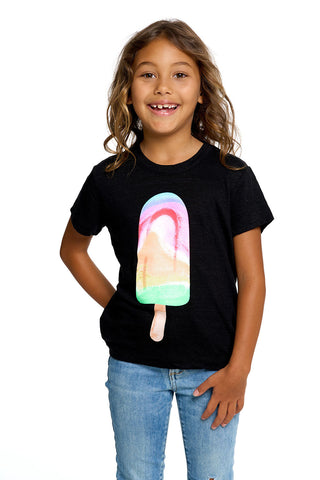 Chaser Rainbow Popsicle S/S Black Tee, Chaser, Chaser, Chaser Kids, Chaser rainbow popsicle, Chaser Rainbow Popsicle S/S Black Tee, Chaser S/S Tee, Chaser Short Sleeve Tee, JAN23, Rainbow Pop
